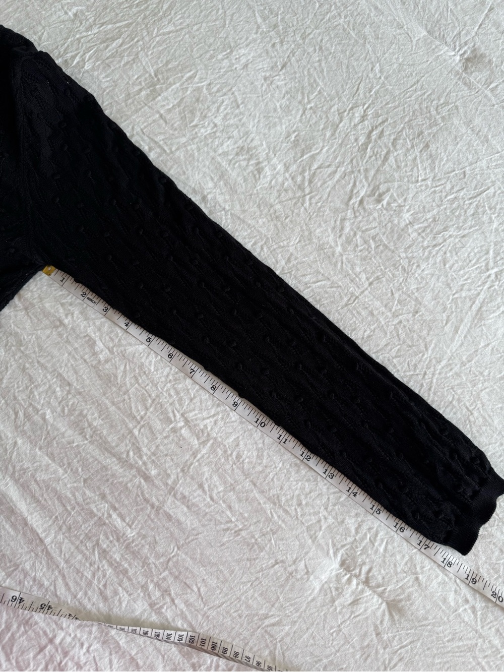 Sézane Black Philippe 100% Cotton Knit Cardigan - Picture 14 of 14